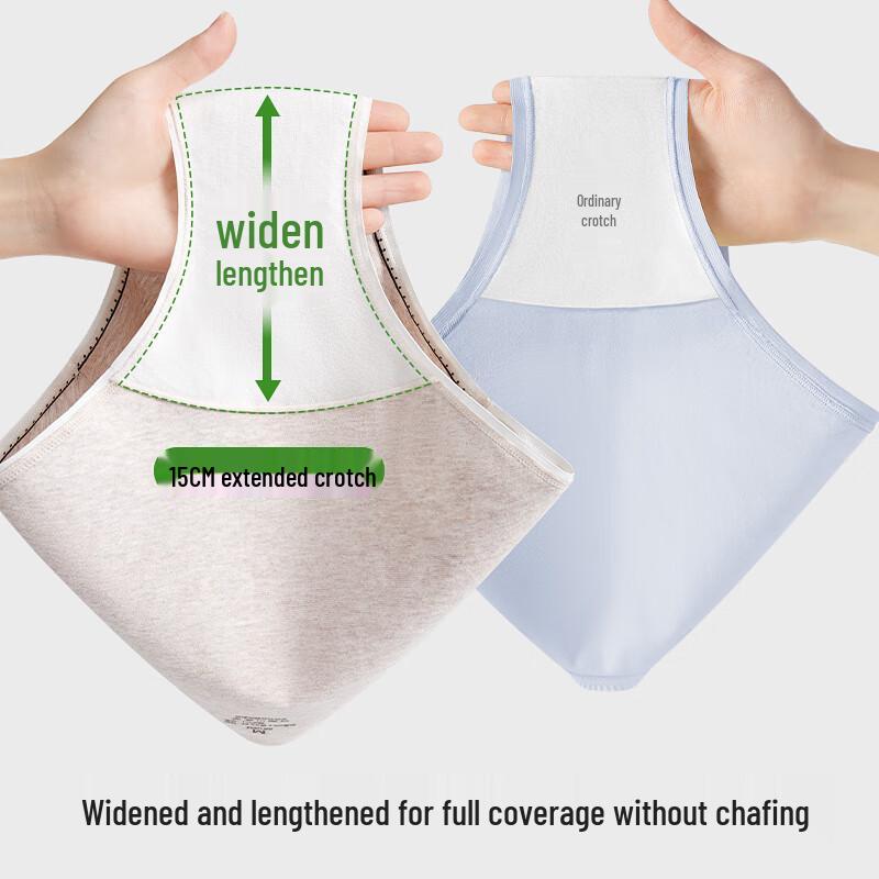 Бесшовные антибактериальные трусики из модала средней посадки