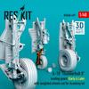 Reskit 1/48 A-10 Thunderbolt II Landing Gear (Early/Late Model) (for Academy Aircraft) Plastic Model Kit Parts RSKU48-0497 (Airplane)