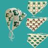 French Pastoral Style Triangle Headband Knitted Headband Towel Fashion Cute Strap Hair Bag Girls