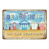 Aloha Beach Tin Signs Vintage Summer Metal Wall Plaque Hawaii Tiki Bar Decor House Seaside Decorative Plate Surf Carft YA040