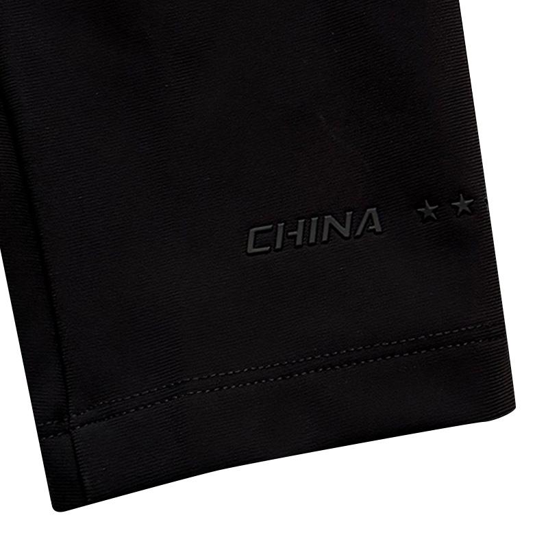 Li Ning Осень-Зима Флисовая Подкладка Воротник-стойка Логотип Национального Флага Повседневная Теплая Куртка Мужская Куртка Черная AWDVD03-1