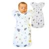 Petit Baby Swaddle with Cotton Swaddle for Nighttime Moro Reflex Sleeping Baby Shower Gift [un Peu] Midwife-approved Zipper, Sleep, Prevention, Bag,