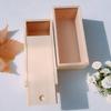 Wooden Box Pine Pull Box Jewelry Organizer Sliding Cover Wooden Box Home Storage Case Wooden Storage Keepsake Box