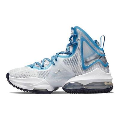 Костюм Space Jam x LeBron 19 GS Детские кроссовки Белый Синий-Пустота Голландский-Синий DD0418-100