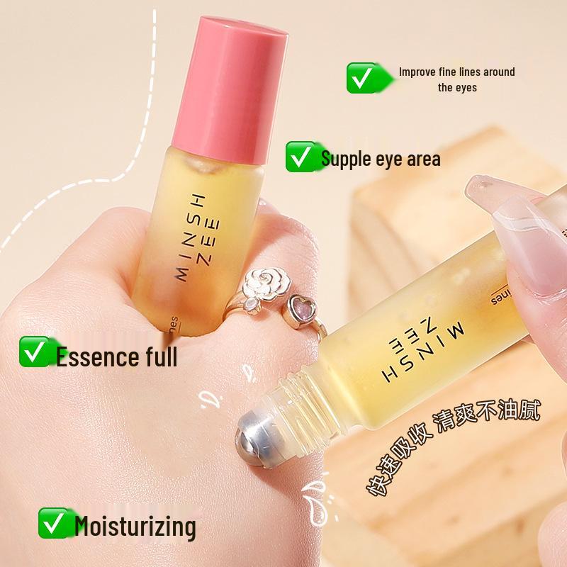 Mingxi Zhi Eye Serum: Firming Oil To Lighten Dark Circles, Eye Bags & Lines with Lifting Massage Rollerball.