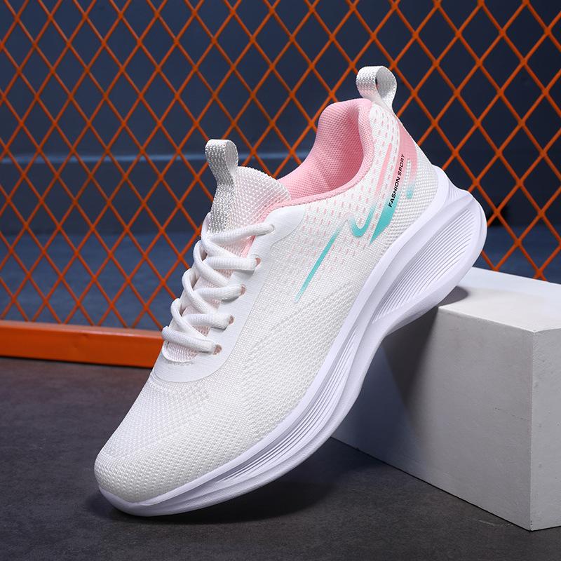 Четыре сезона Новые мягкие сетчатые амортизирующие дышащие спортивные кроссовки для бега женские универсальные повседневные легкие высокоэластичные кроссовки для бега