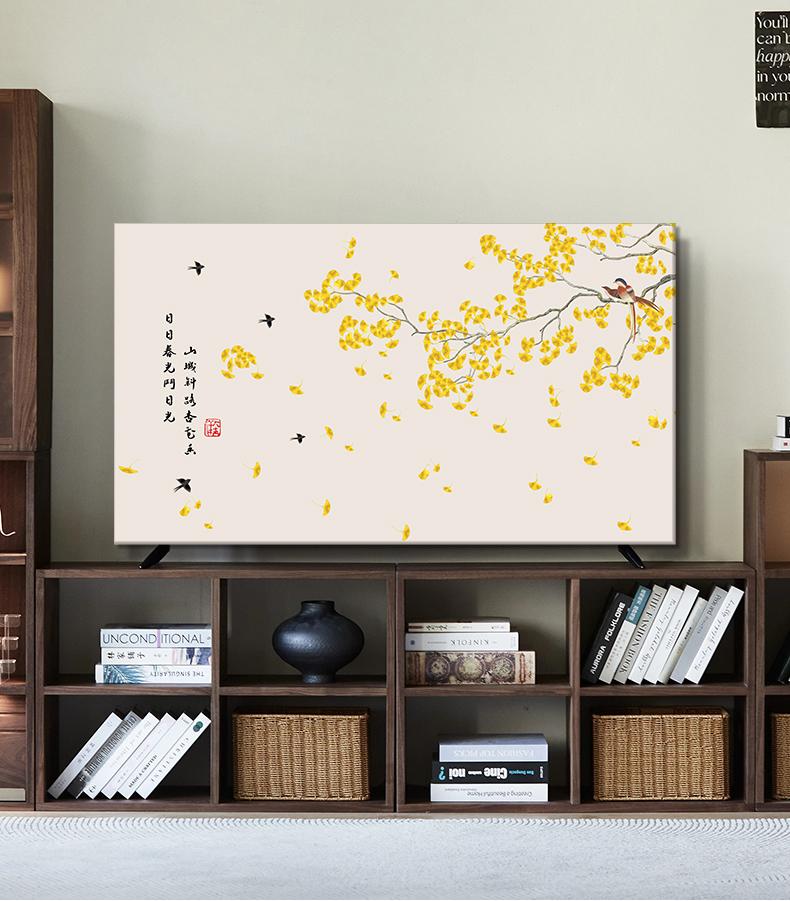 New Chinese Style TV Cozy Cloth Easy Instal Fully Enclosed Dust Cover 65 Inch 75 Inch Moisture-proof Dust Shield Various Models