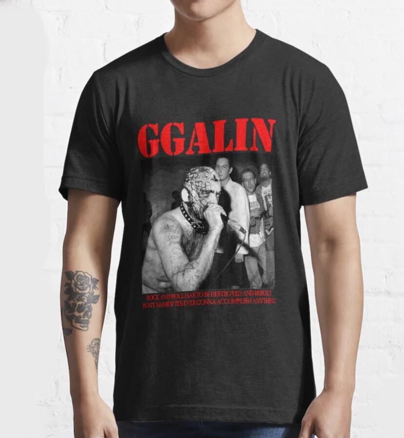 Футболка Gg Allin And Antiseen Унисекс с коротким рукавом Все размеры S-2345XL Унисекс Футболка
