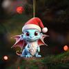 Colorful Cartoon Dragon Christmas Tree Hanging Ornament For Car Interior Decor