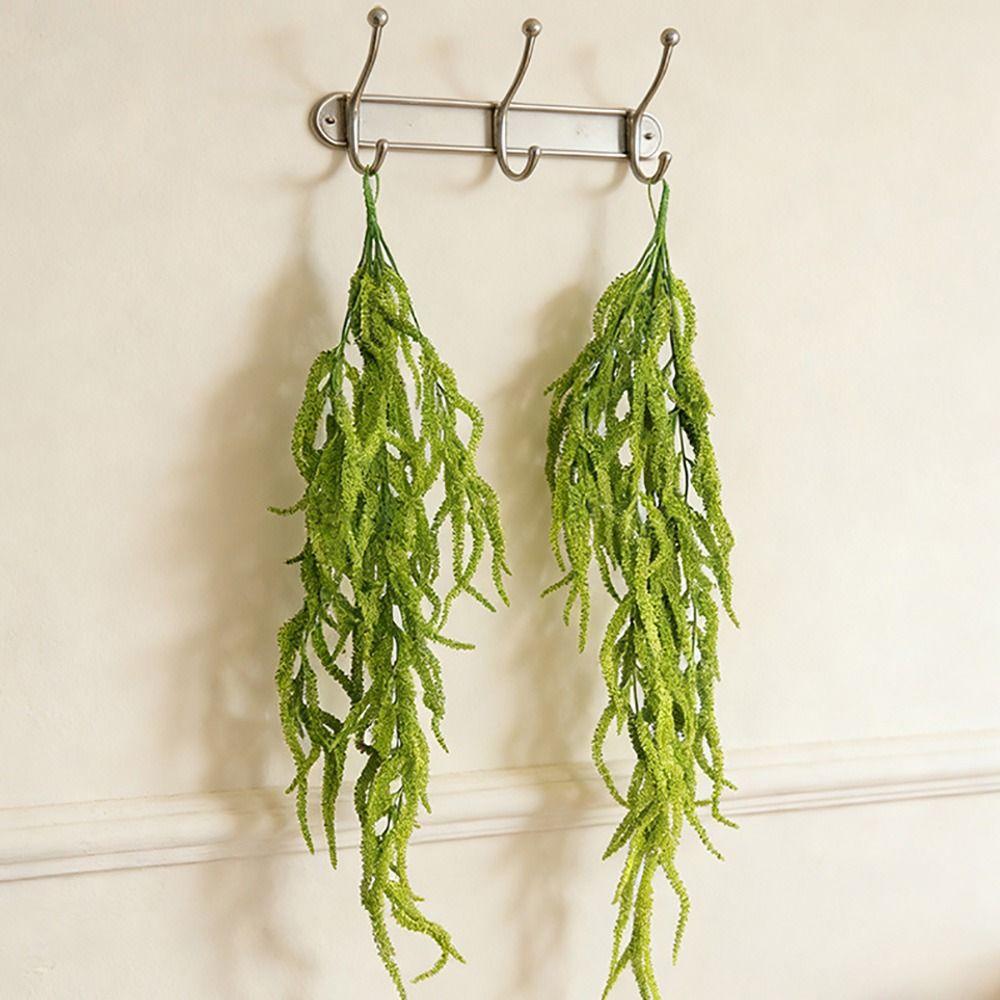Plastic Simulation Lover's Tears Plant Green Decorative Plant Wall Hanging Party Supplies