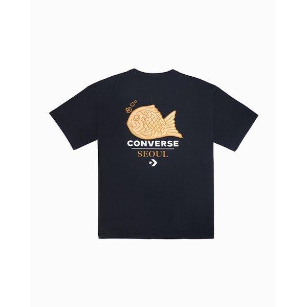 Converse Графическая футболка Seoul CiTy Черная Mch647 023