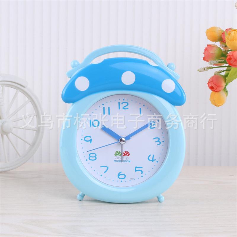 Creative Portable Alarm Clock Student Dormitory Wake Up Clock Super Sound Children's Bedroom Clock Ornament Desktop