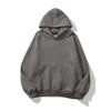 Autumn Winter Hoodies Solid Color Double Layered Hooded Loose Shoulder Casual Sports Long Sleeves Sweatshirt Trendy Men Women