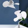 5,5-дюймовый люстра-вентилятор Патрон E27 Потолочный вентилятор с регулировкой на 360 градусов Низкий уровень шума Электрический вентилятор Охлаждающий вентилятор для помещений