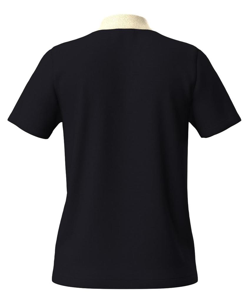 Женский свитер с коротким рукавом и высоким воротом от Ping Apparel (Логотип бренда) / Гольф / 622-4275804 010_Черный L