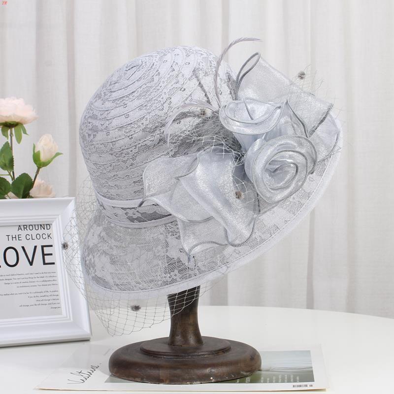 Шляпа женская летняя шляпа от солнца, ретро-шляпа с кружевом и цветочным горшком, сетчатая шляпа от солнца, шляпа рыбака