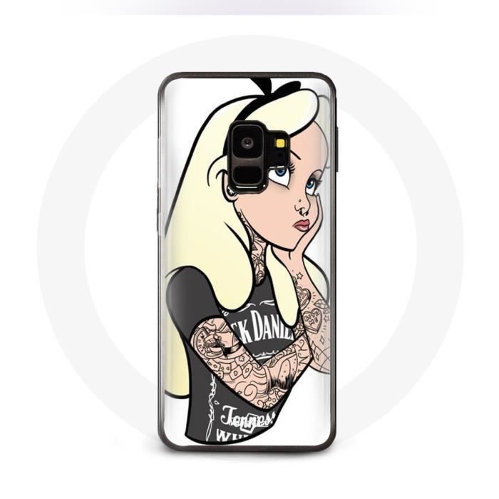 Coque pour Samsung Galaxy S9 plus Alice Princesse tatouée