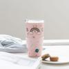 Мультяшная креативная керамическая чашка с крышкой для девочек, чашка для кофе в форме сердца с соломинкой, милая чашка для воды высокого вида