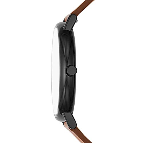 SKAGEN Men's SIGNATUR 45mm Brown Leather Watch SKW6550 [Parallel Import]