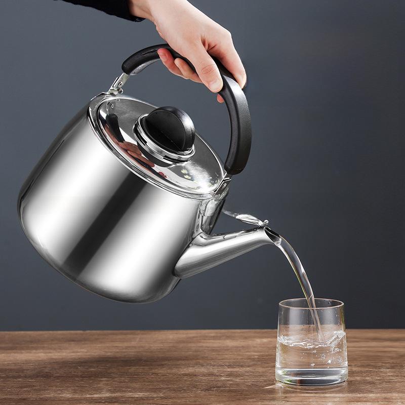 Чайник из нержавеющей стали большой емкости для индукционных плит