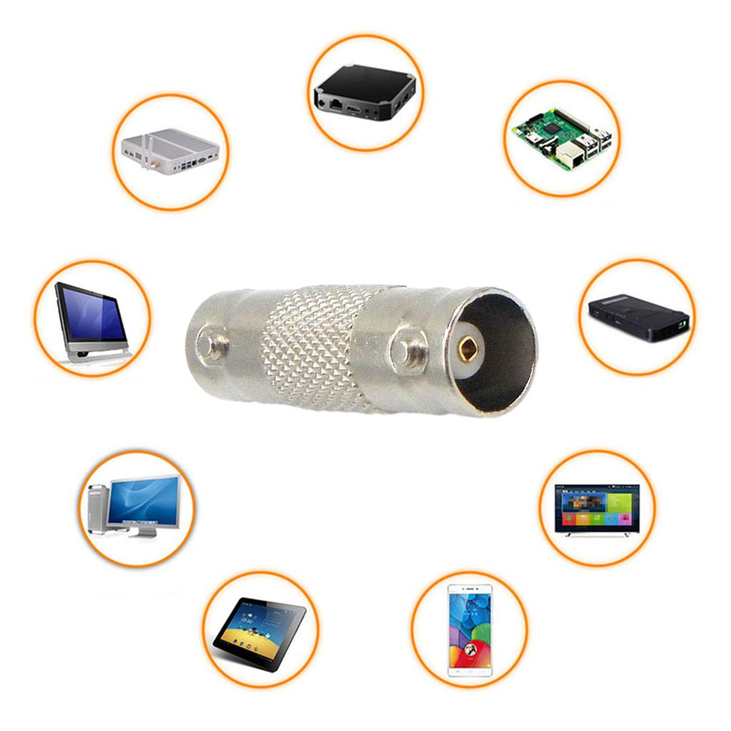 BNC Адаптер BNC Розетка к BNC Розетке Прямой РЧ Коаксиальный Разъем для Системы Видеонаблюдения CCTV, Видеокамеры, Вещания