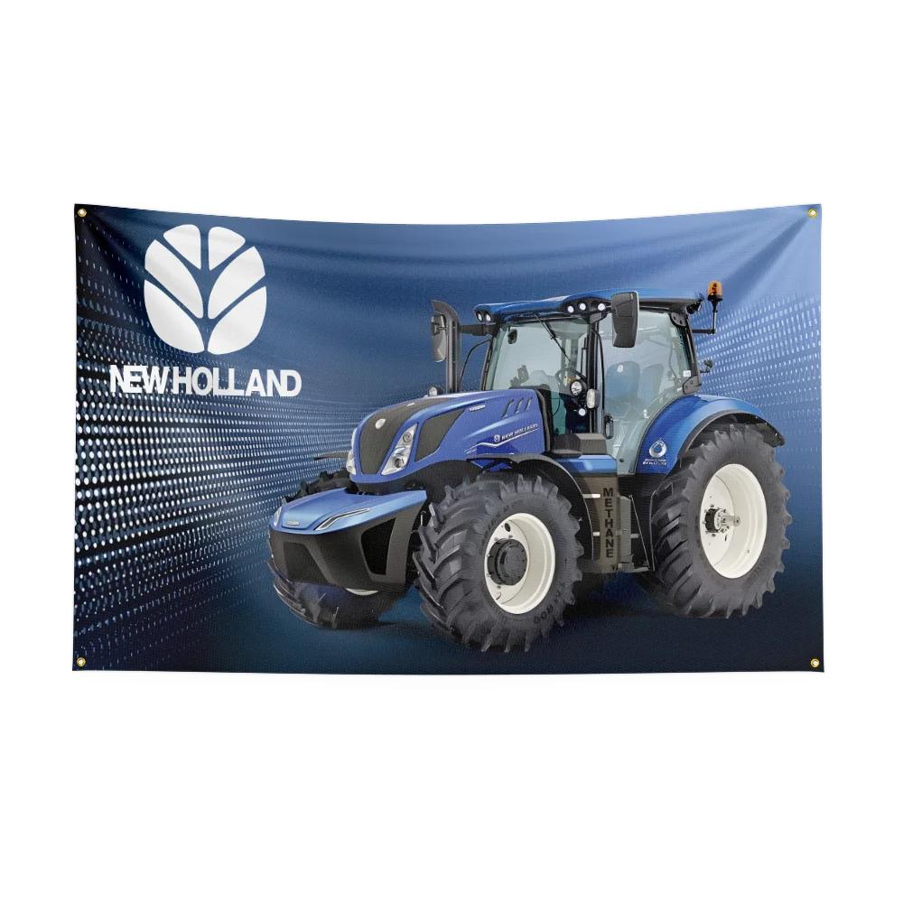35 футов Тракторы New Holland NHAGs Флаг Полиэстер Цифровая Печать Инструмент Гобелен Баннер Занавес Для Декора Сельское хозяйство