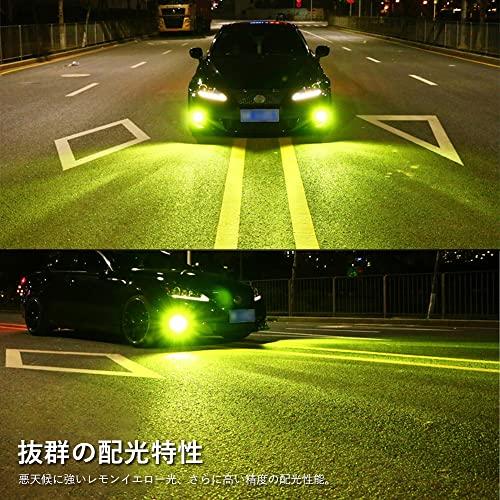 MAZERO H3 Светодиодная противотуманная фара Лимонно-желтая лампа головного света Противотуманная фара Лаймово-желтый Лимонно-желтый CSP чип с функцией регулировки угла Встроенный вентилятор охлаждения 4000