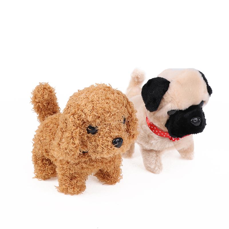 1 Piece Can Walking And Call Electric Robot Pet Doll Dog Realistic Plush Simulation Smart Dog Children Toy Christmas Gift