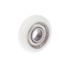 1Pc 608 Zz 8*30*8.5Mm Pom Nylon Round Type Roller Wheel Pom Wrapped 608Zz Bearing Pulley Plastic Wheel