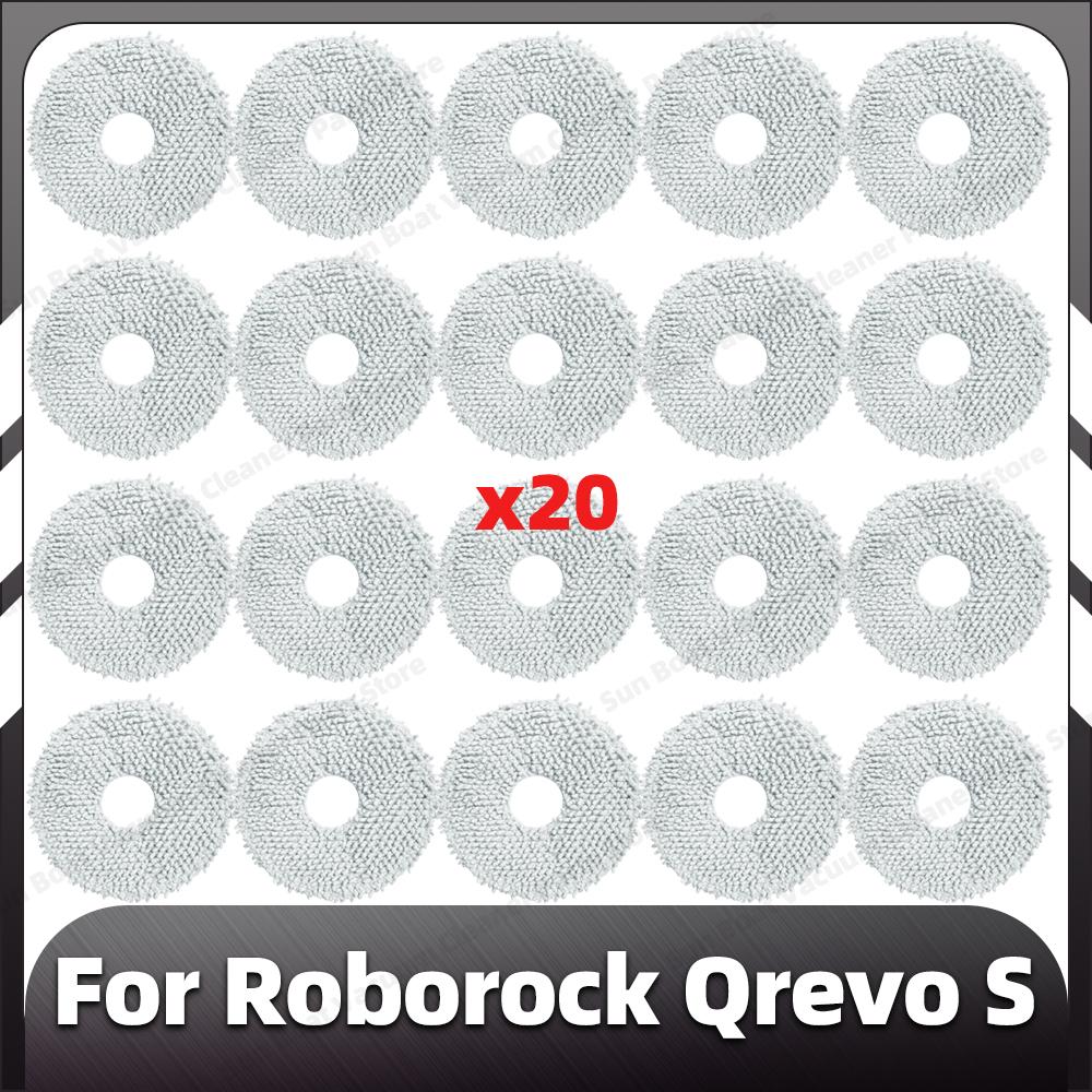 Compatible for Roborock Qrevo S Replacement Main Side Brush HEPA Filter Mop Pad Dust Bags Spare Parts Accessories