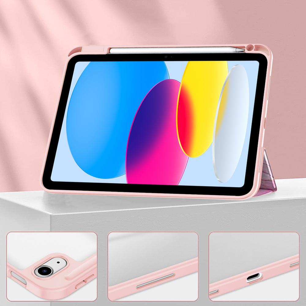 Чехол для iPad A16 11 дюймов Чехол для iPad 11-го поколения с держателем для карандашей Чехол для iPad 10-го 11-го поколения Автоматический сон/пробуждение iPad (А16)