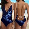Хит продаж и популярный женский модный топ-камезоль с принтом бабочки и купальник с открытой спиной