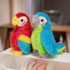 12CM Magnetic Simulation Parrot Plush Toy Stuffed Soft Animal Pillow Fun Toys Home Decro Birthday Gifts