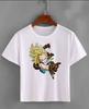 2026 Summer Dragon Ball Kid Goku Unisexs TShirt White Wu Symbol Graphic 100 Cotton Oversized Breathable Casual Short Sleeve Tee