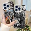 Рэпер 2Pac Певец Тупак Чехол Для iPhone 17Air 16 15 14 13 12 11 Pro Max X XS XR Plus Разноцветный Серебристый Чехол для телефона