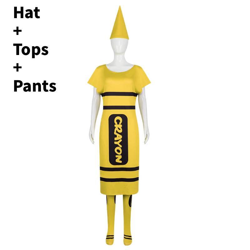 Colored Pencils Cosplay Costume For Adults With Polyester Fabric For Halloween Parties