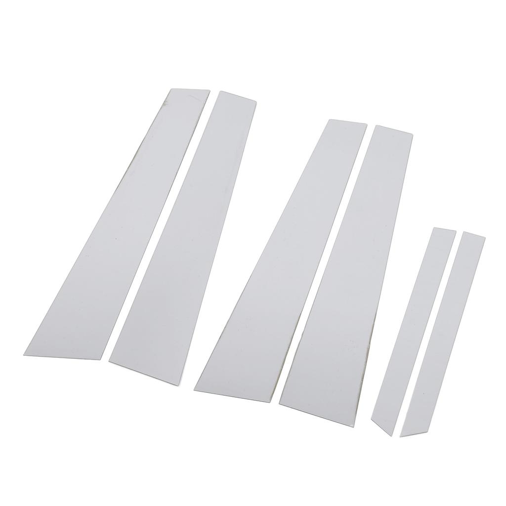 6 шт. Накладка на столб с зеркальной отделкой, хромированная, устойчивая к погодным условиям, отделка столба для двери, окна