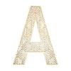 Large Wooden Letter - A - Wood - Openwork - To Decorate - 24 Cm - Creative Hobbies