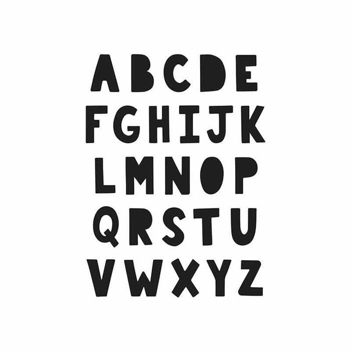 Dies de coupe - ARTEMIO - Collection Mes jolies comptines - Alphabet - 2,3 cm - Métal