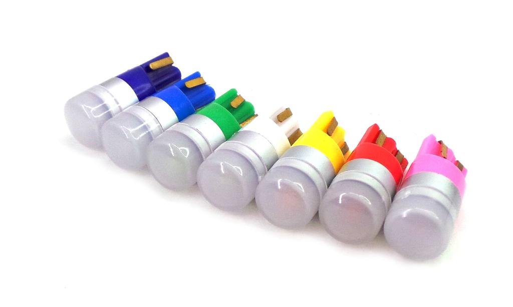 6 шт. светодиодных ламп T10, W5W 12V CANBUS 190лм желтых внедорожных