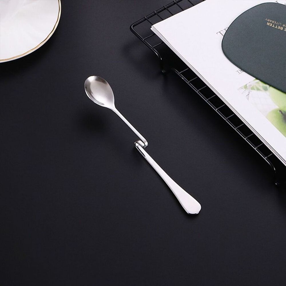 Чайная ложка Twist с изогнутой ручкой, подвесная чашка, ложка, оригинальная приправа, половник