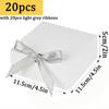 20 шт. Маленькие подарочные коробки для ювелирных изделий, подарочные коробки оптом с крышками и лентами, квадратные подарочные коробки, бумажные коробки для подарков на свадьбу, день рождения, вечеринку, праздник