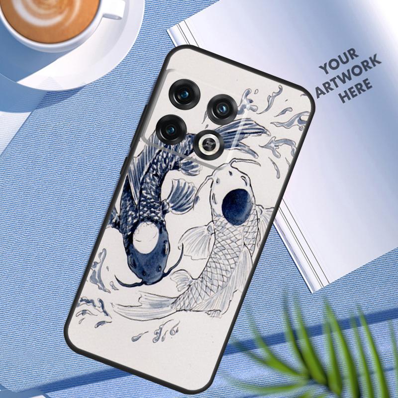 Чехол Ying Yang с рыбками Кои для OnePlus 11 12 9 10 Pro 10R 9R 8T 10T 12R Nord N10 N20 N30 2T CE4 CE 2 3 Lite