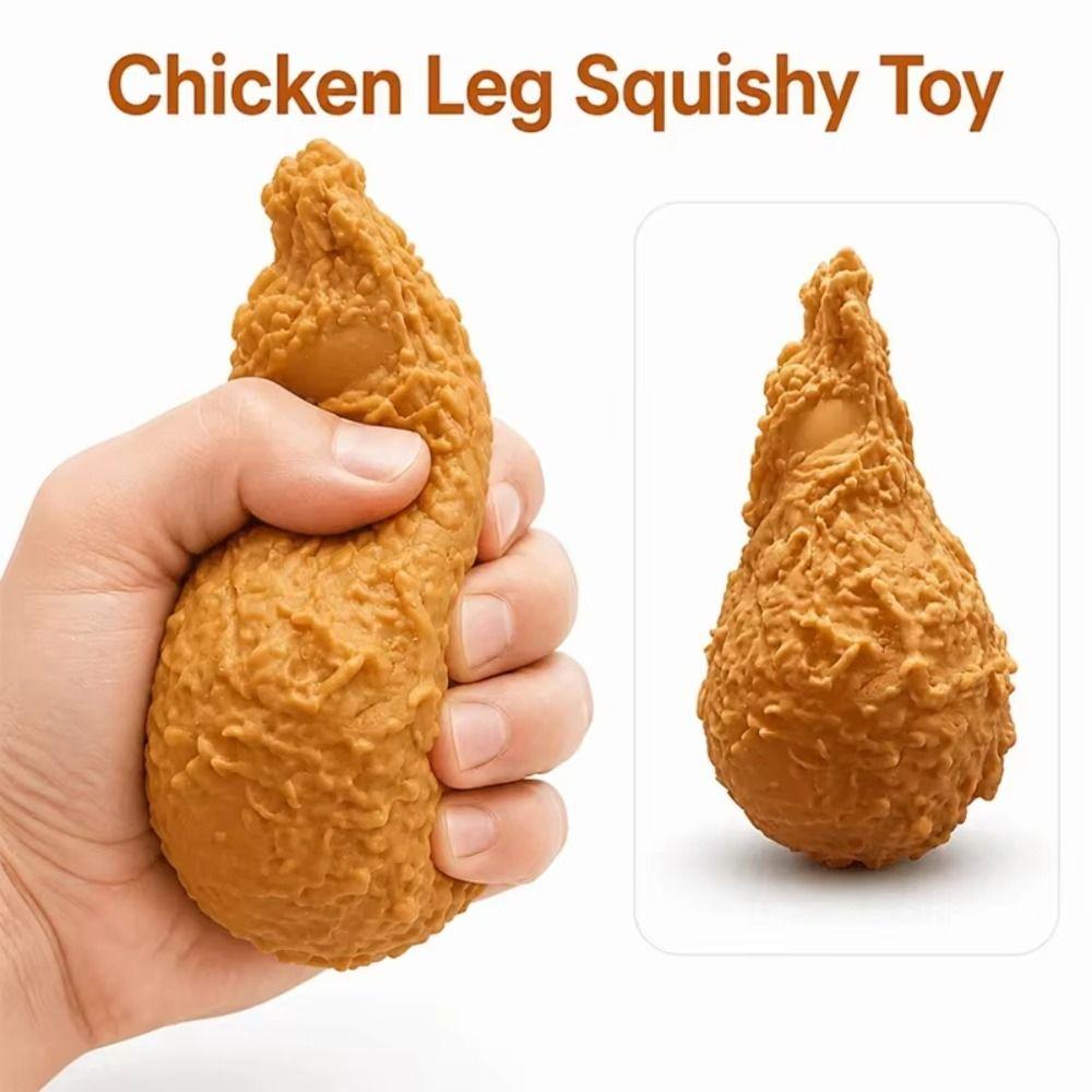 Simulation Fried Chicken Squishy Extra Large Sensory Fidget Ball Food Squeeze Toy Party Favors
