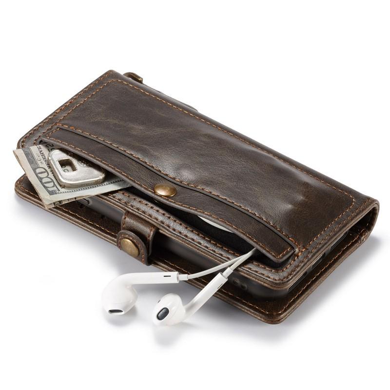 Flip Phone Case IPhone 7 Plus 12 Multi-function Magnetic Card Holder Shockproof Leather Cover