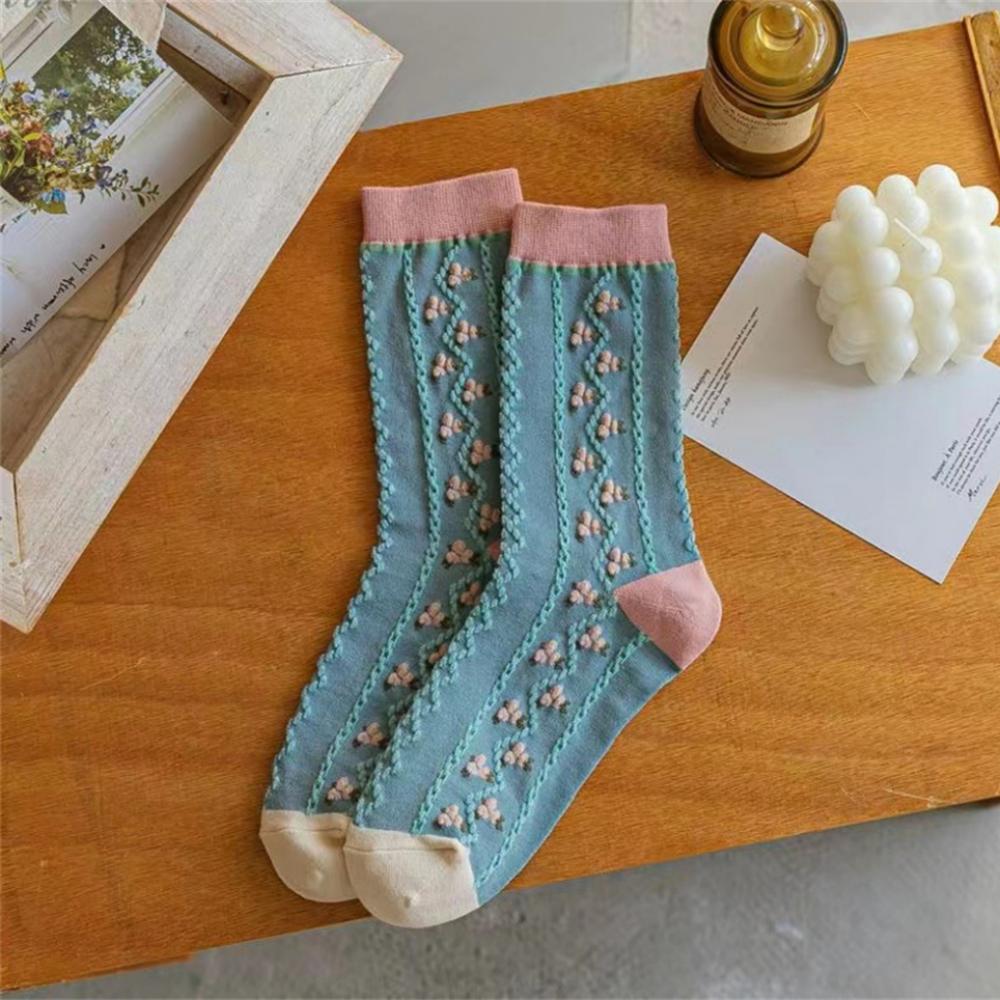 Новые Шикарные Тропические Растения из Ротанговой Лозы Харадзюку Ретро Дворцовые Девичьи Носки Милые Этнические Лолита Кружевные Носки с Цветами Дропшиппинг