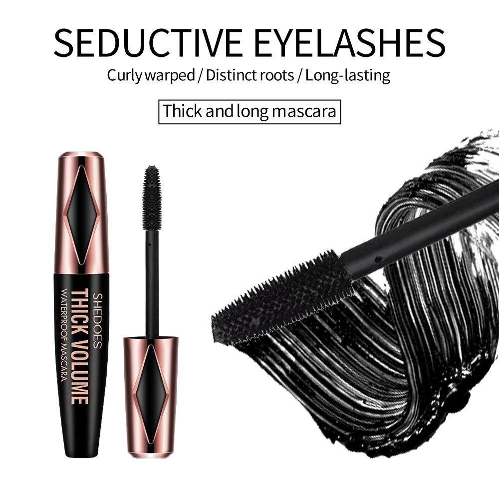 5D Водостойкая тушь для ресниц Удлиняющая тушь для ресниц Черная шелковая тушь для ресниц Женская косметика Водостойкая тушь для ресниц