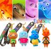 Cute Elemental City Pvc Keychain For Kids And Adults