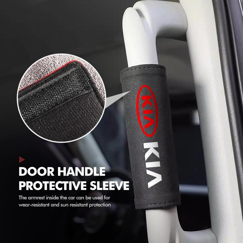 AEG1 Car Roof Armrest Handle Cover Anti-Scratch protective Case Interior accessories For KIA Cerato Soul Venga Forte Spectra Sedona