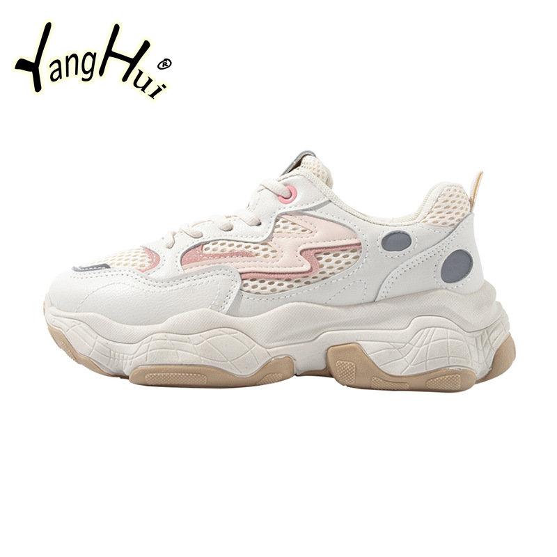 Модные универсальные сетчатые дышащие кроссовки 2024 года, новая мода в корейском стиле, удобная, износостойкая спортивная обувь для женщин, лето